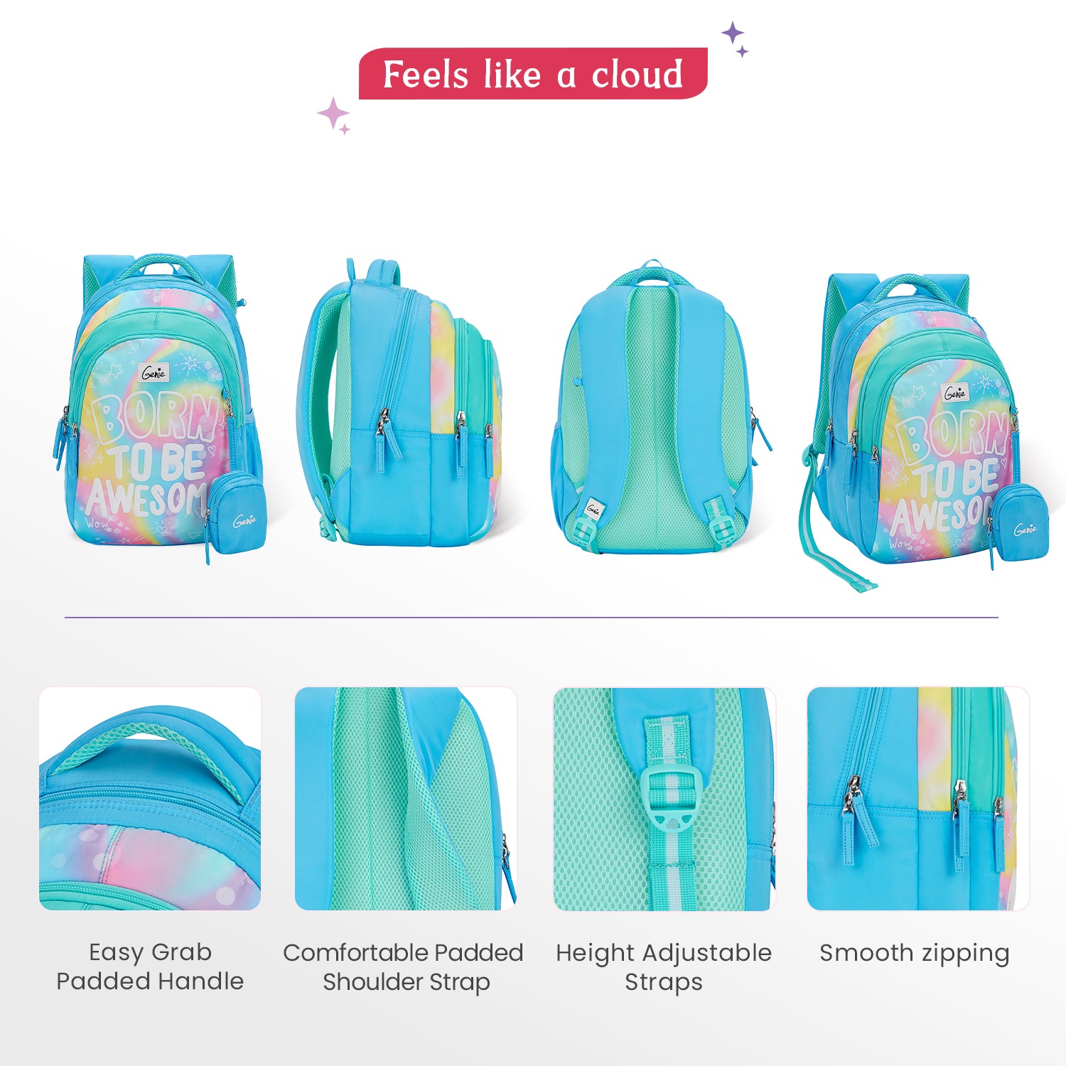 Awesome Small Backpack for Kids - Blue