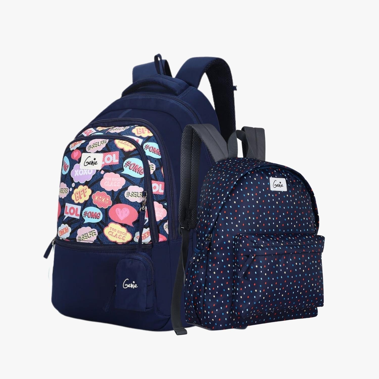 Genie Laptop Backpack and Casual Backpack Combo