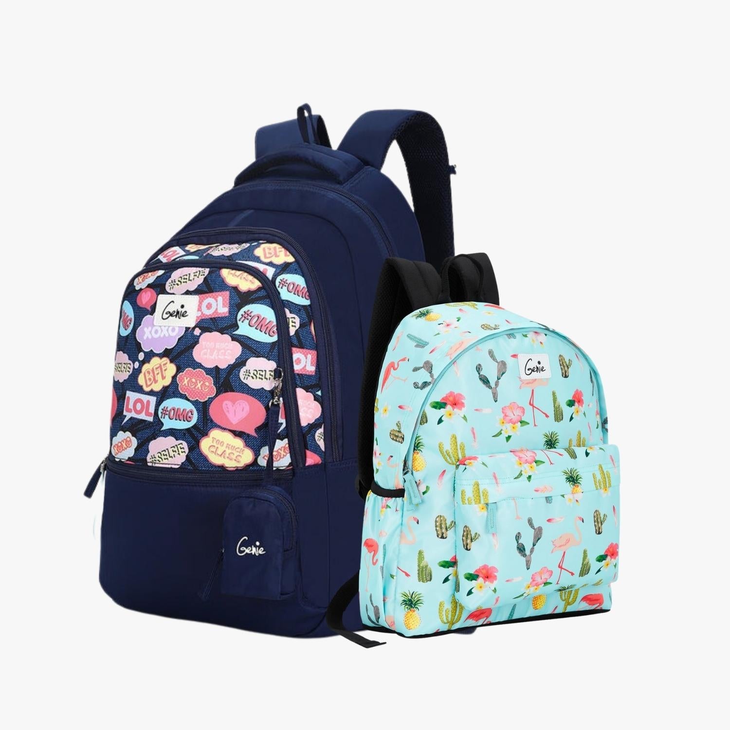 Genie Laptop Backpack and Casual Backpack Combo