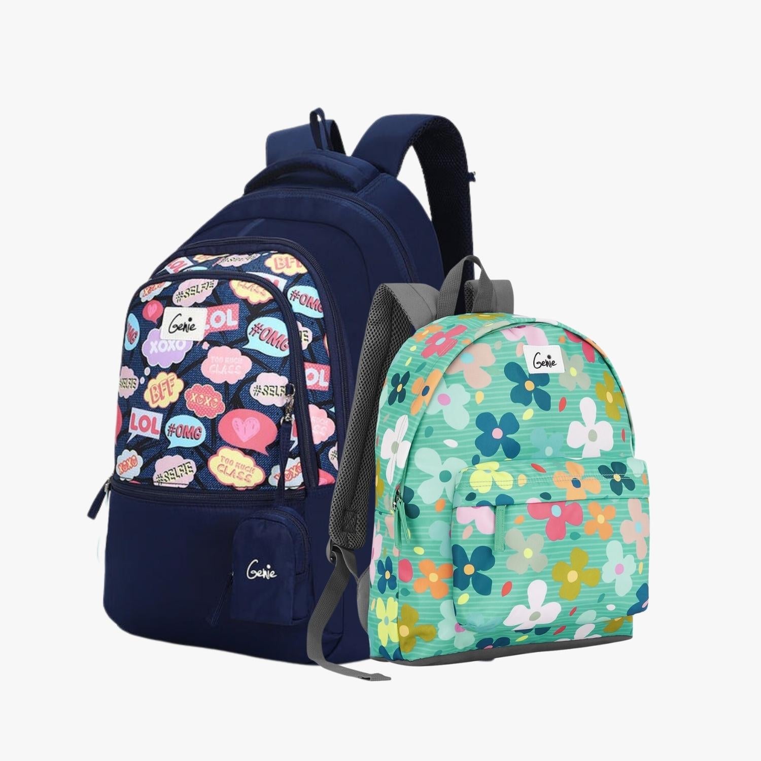 Genie Laptop Backpack and Casual Backpack Combo