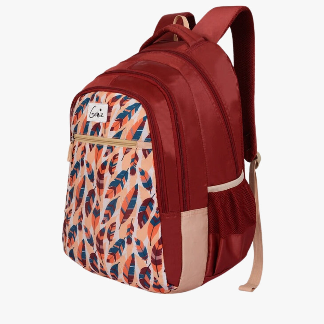 Genie Blush 36L Maroon School Backpack