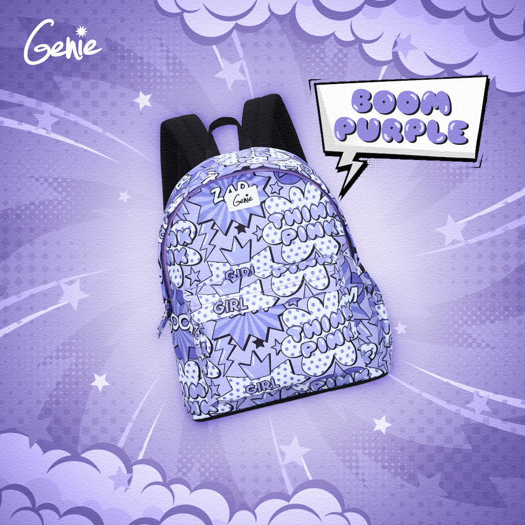 Genie Boom 18L Purple Casual Backpack