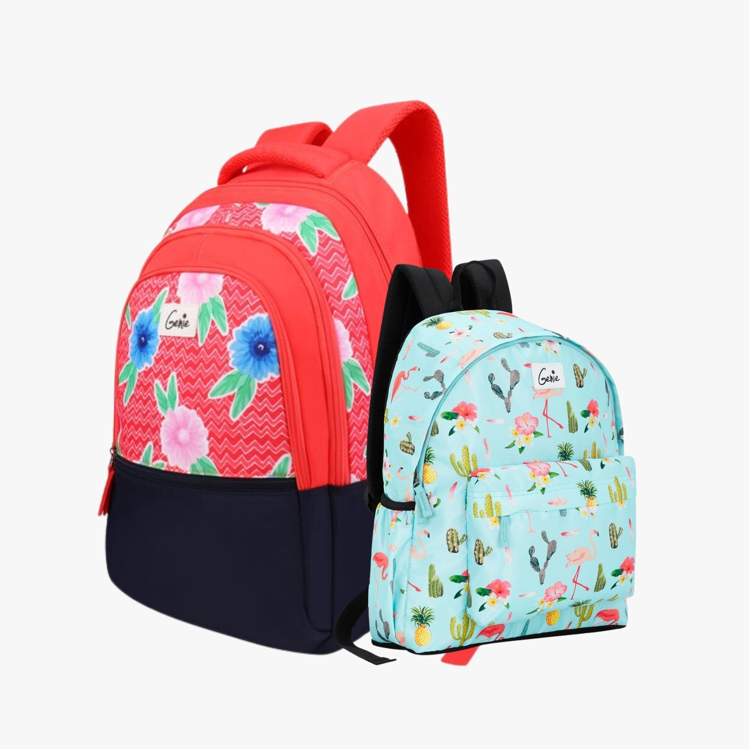 Genie School Backpack and Casual Backpack Combo