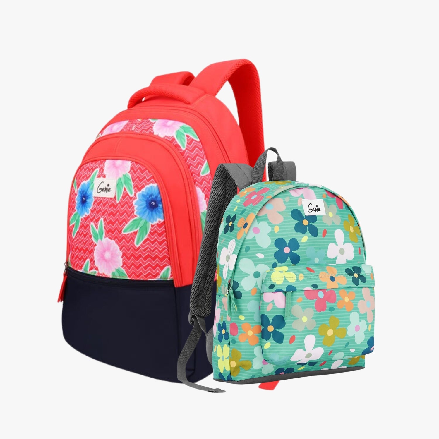 Genie School Backpack and Casual Backpack Combo