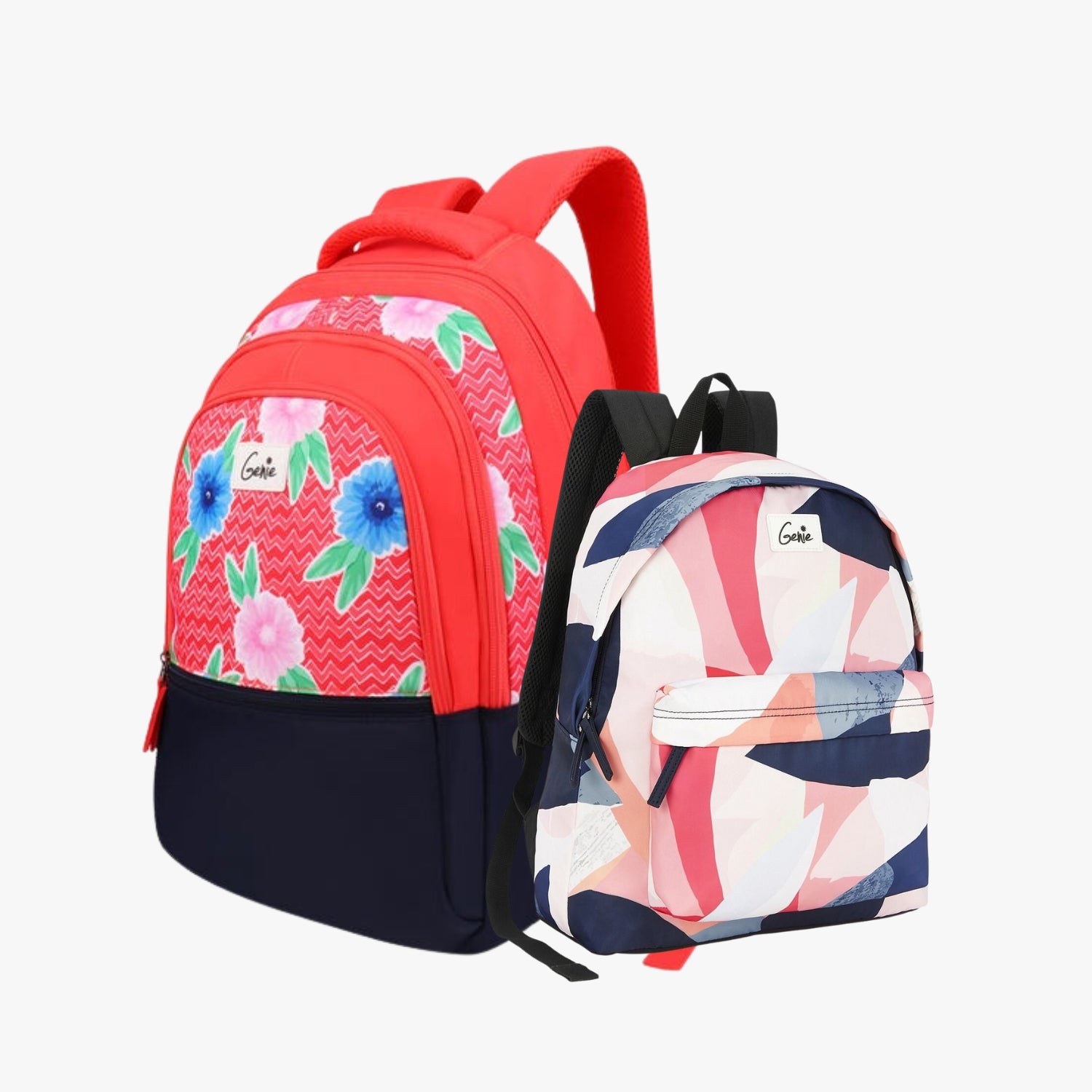 Genie School Backpack and Casual Backpack Combo