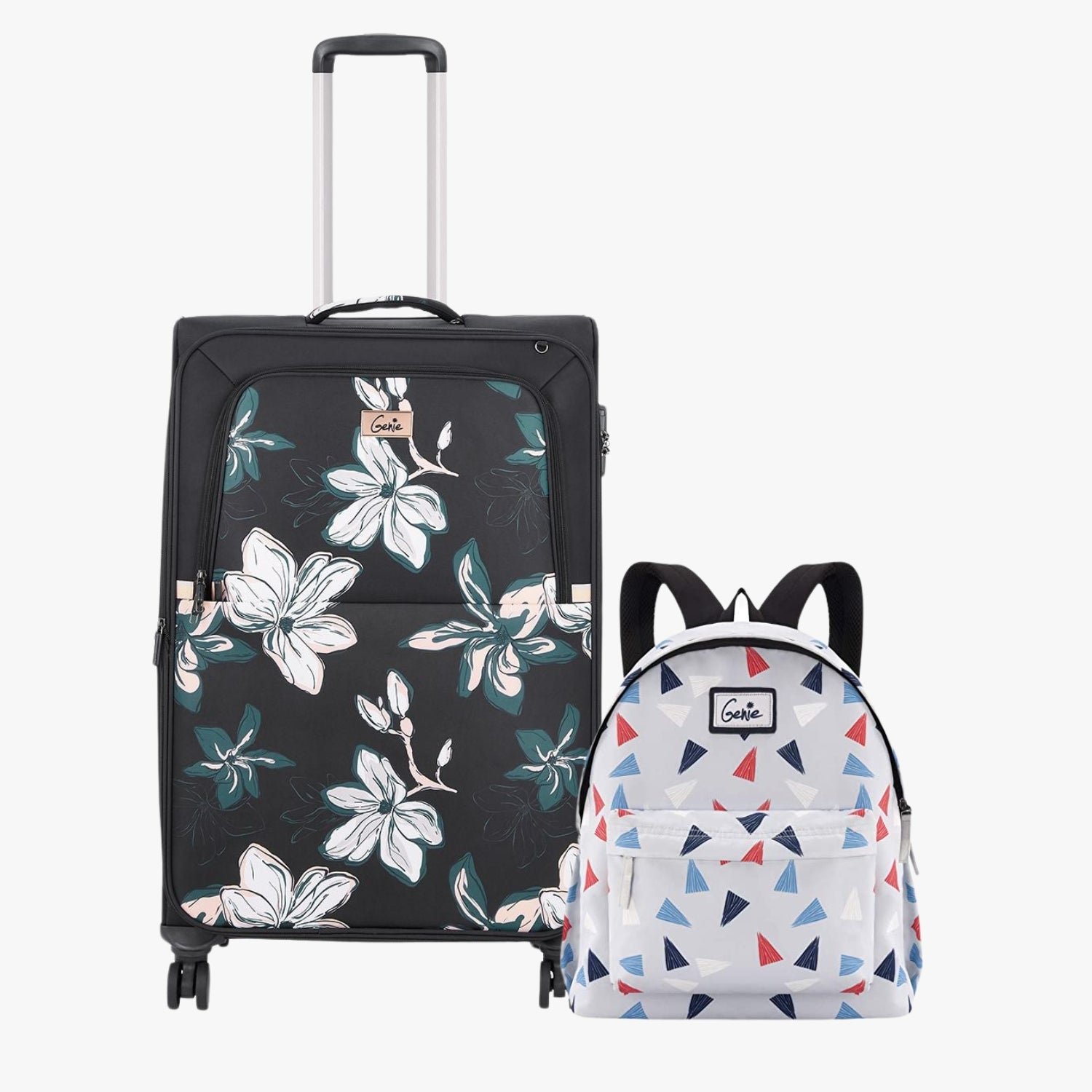 Genie Soft Trolley Bag and Daypack Combo