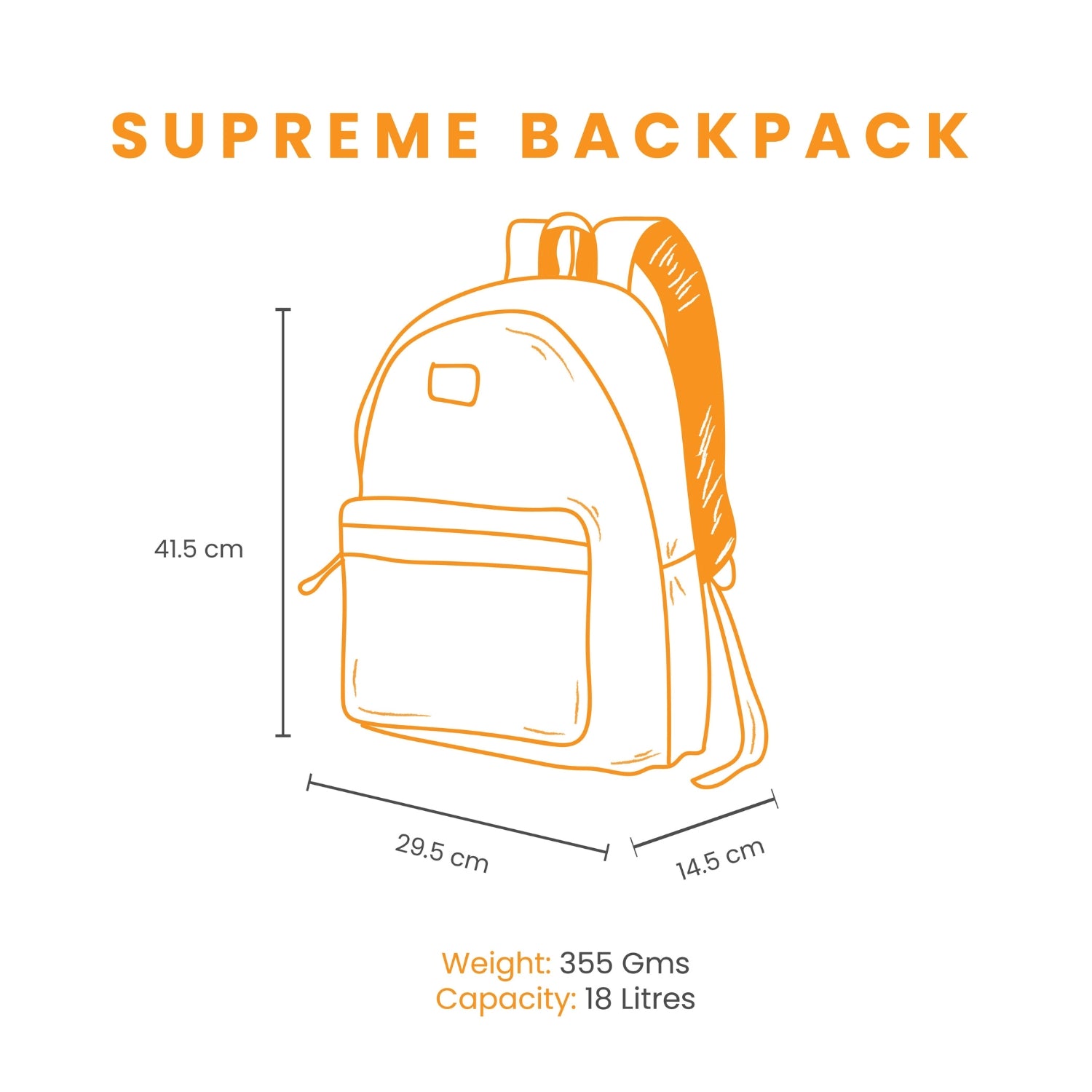 Genie Super Sassy 18L Multicolor Casual Backpack