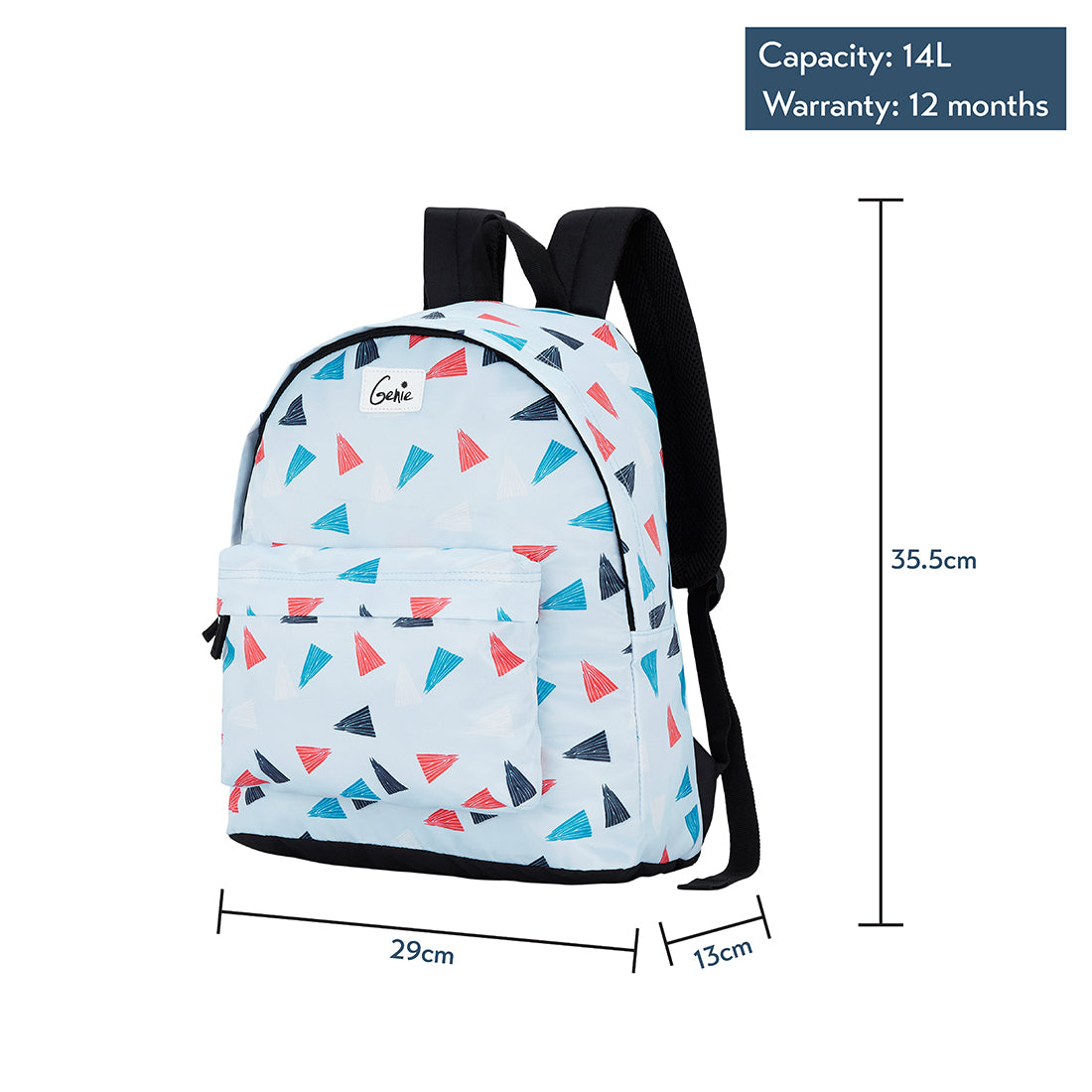 Genie Confetti 13.5L Grey Small Backpack