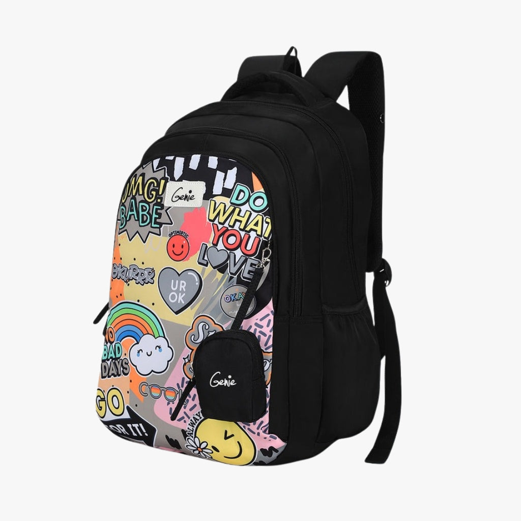 Genie Cool 36L Black School Backpack