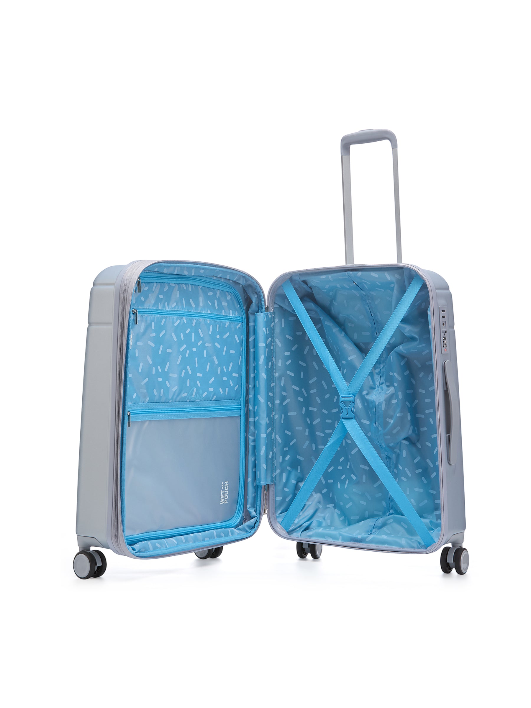 Genie Dew Hard Trolley Bag - MoonLight Mist