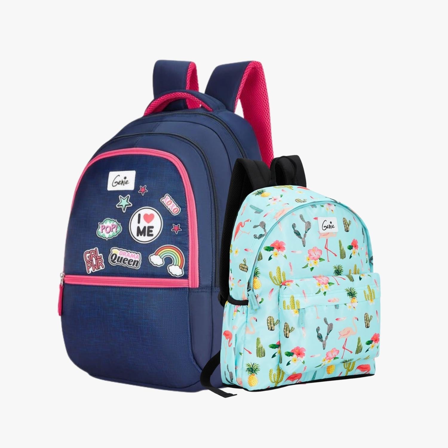 Genie Laptop Backpack and Casual Backpack Combo