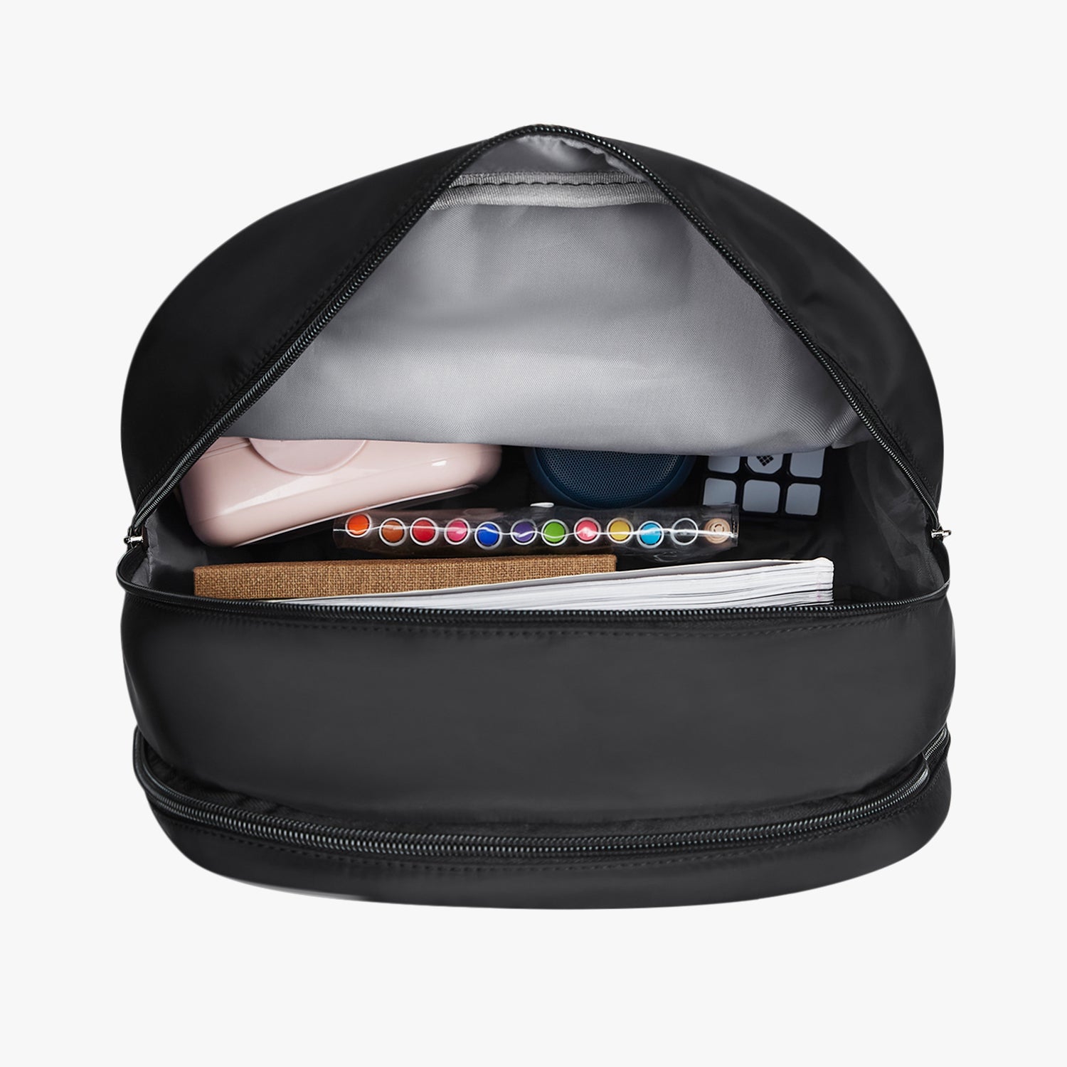 Ebony 21L Charcoal Black College Backpack With Laptop Sleeve