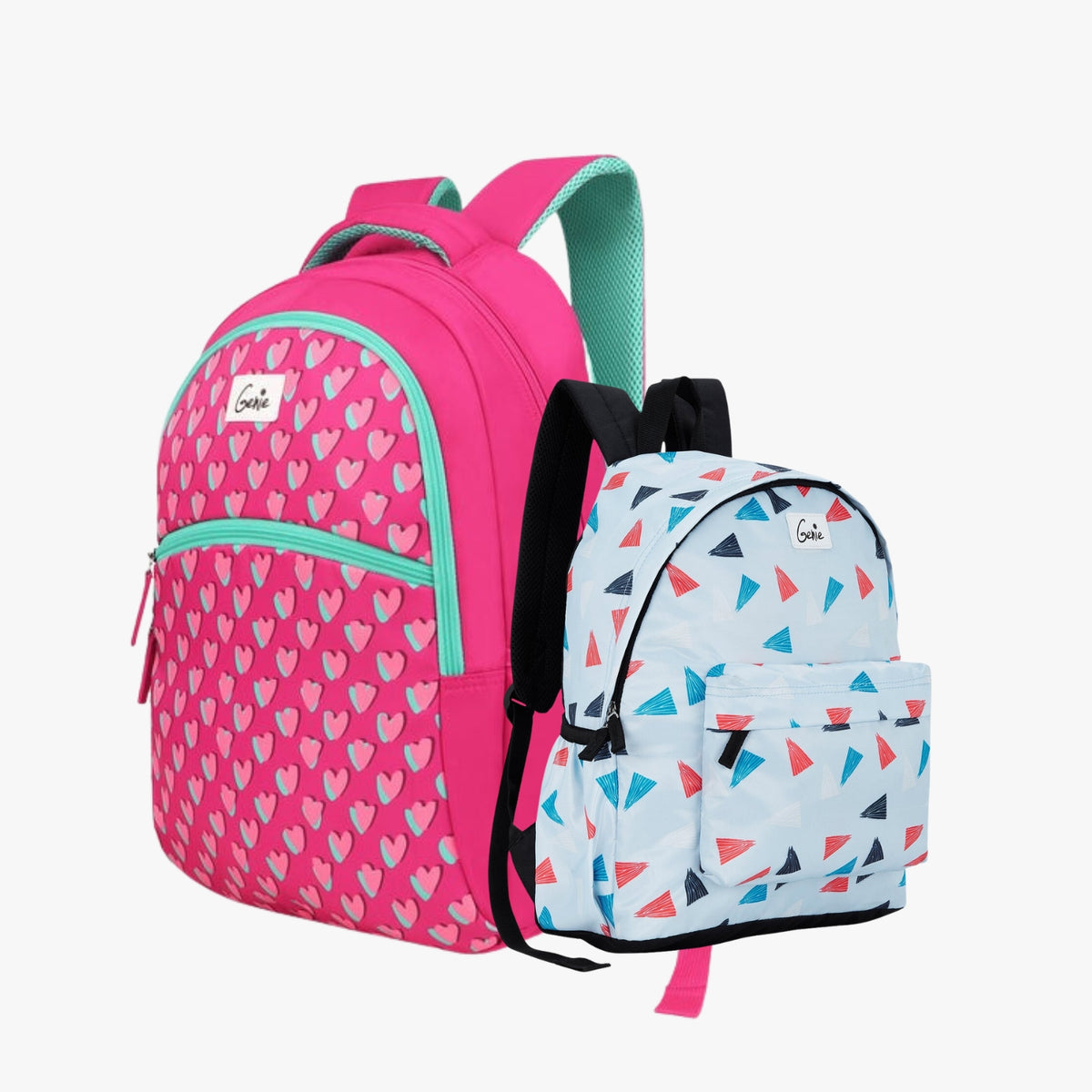 Genie School Backpack and Casual Backpack Combo