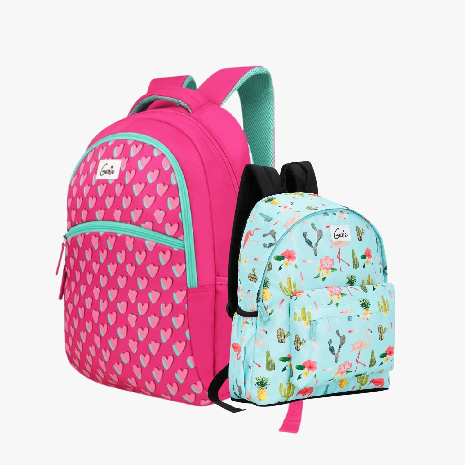 Genie School Backpack and Casual Backpack Combo