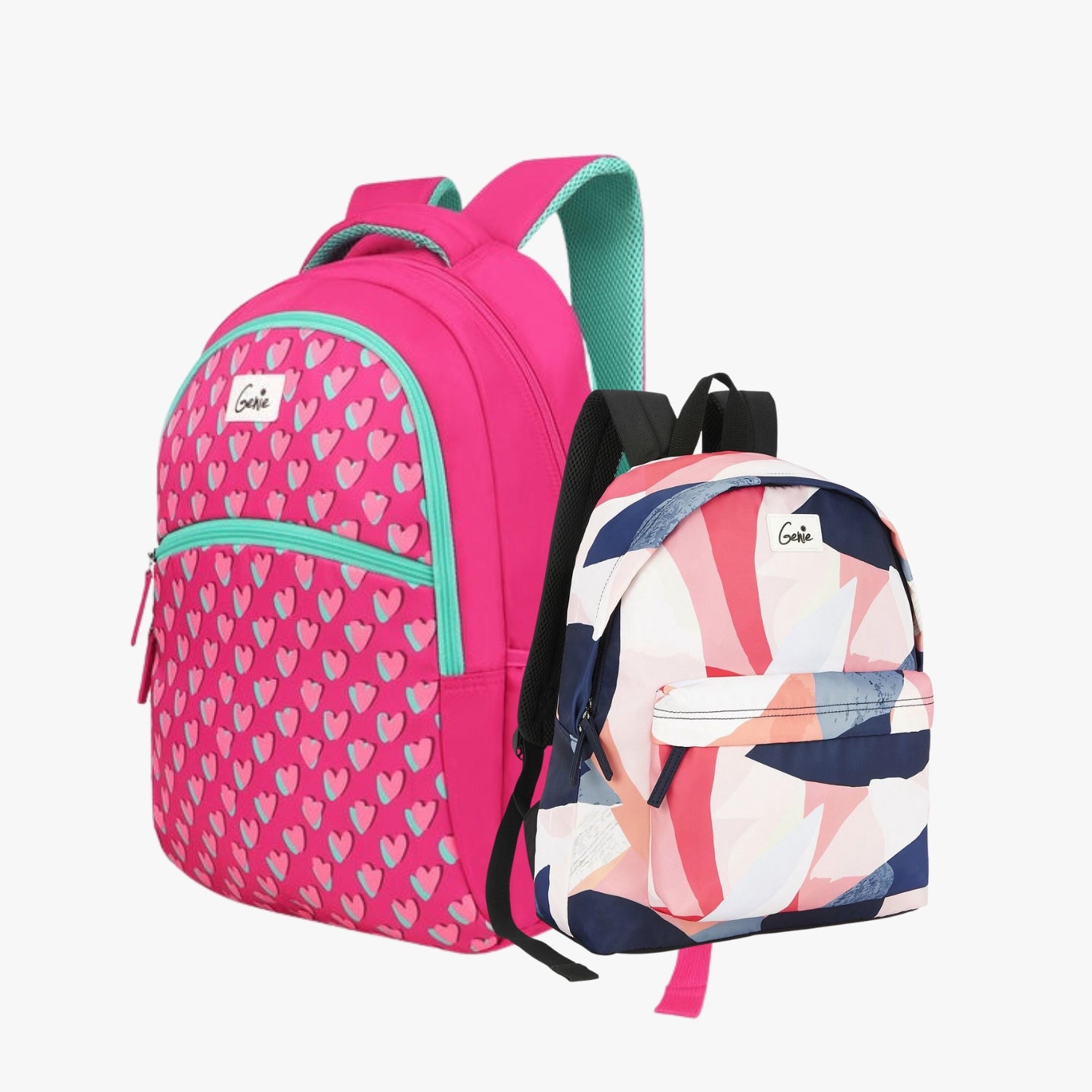 Genie School Backpack and Casual Backpack Combo