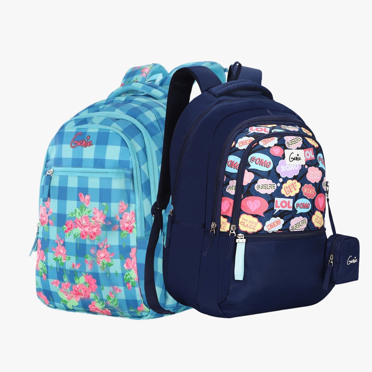 Genie School Backpack and Laptop Backpack Combo