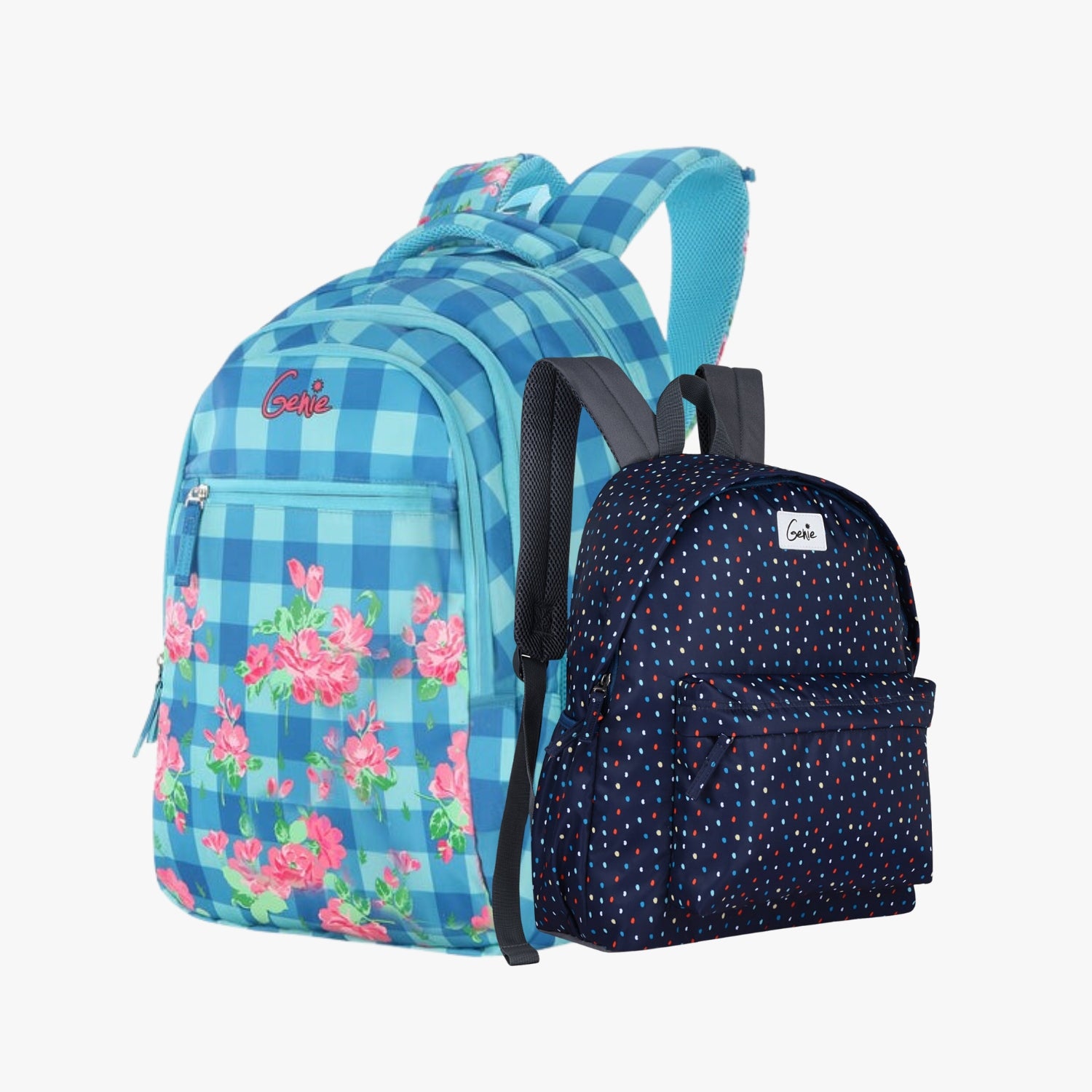 Genie School Backpack and Casual Backpack Combo