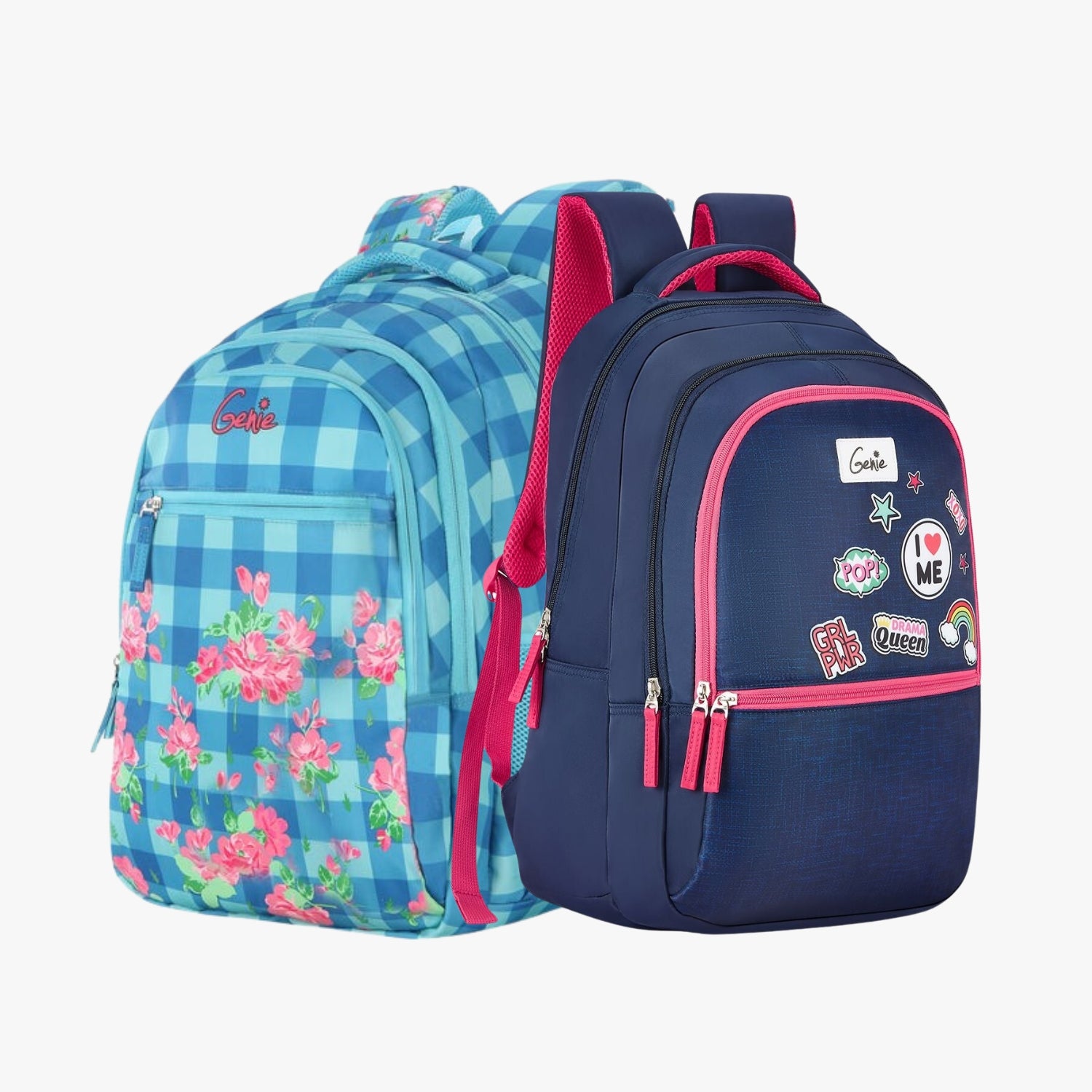 Genie School Backpack and Laptop Backpack Combo