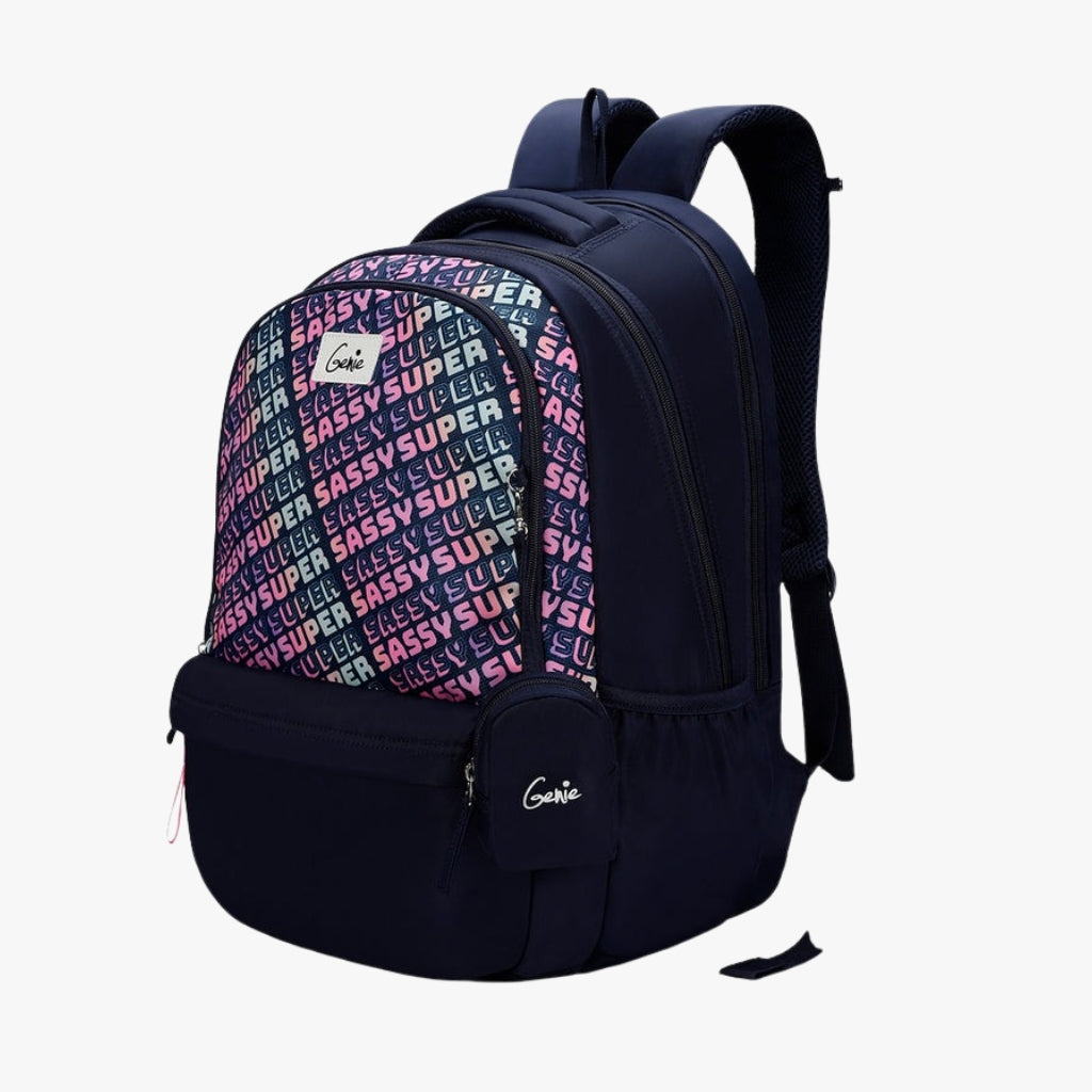 Sass Laptop and Raincover Backpack - Navy