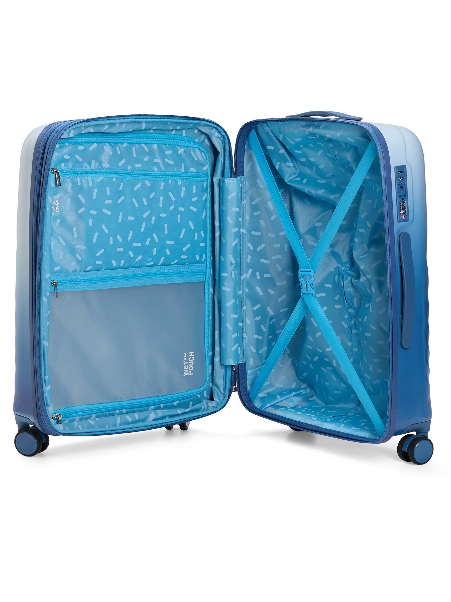 Genie Scarlett Hard Trolley Bag - Ocean Ombre