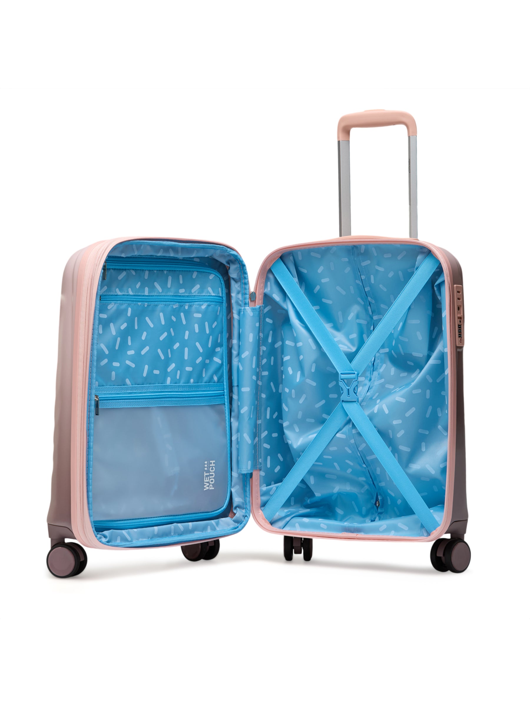 Genie Scarlett Hard Trolley Bag - Coral Cloud