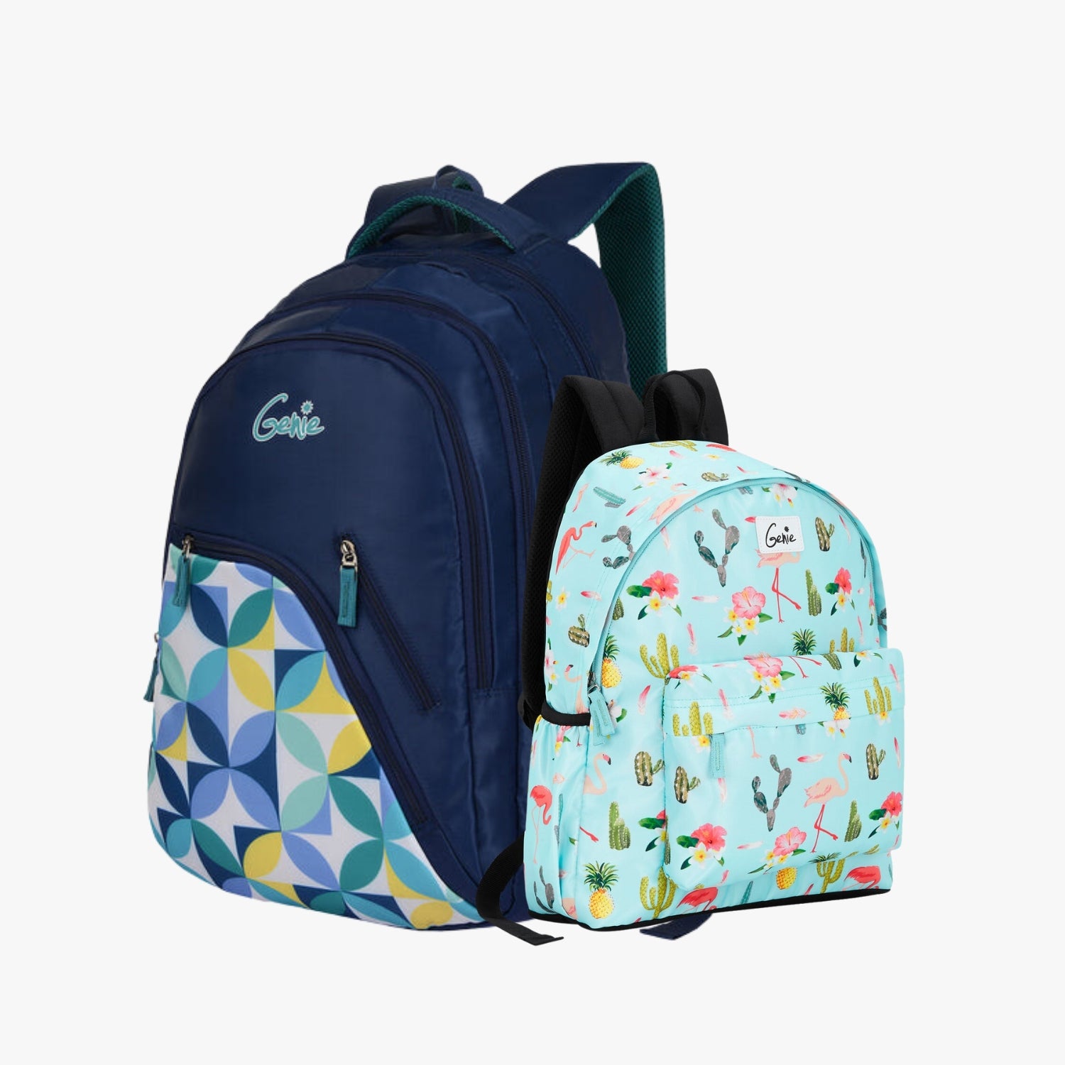 Genie School Backpack and Casual Backpack Combo