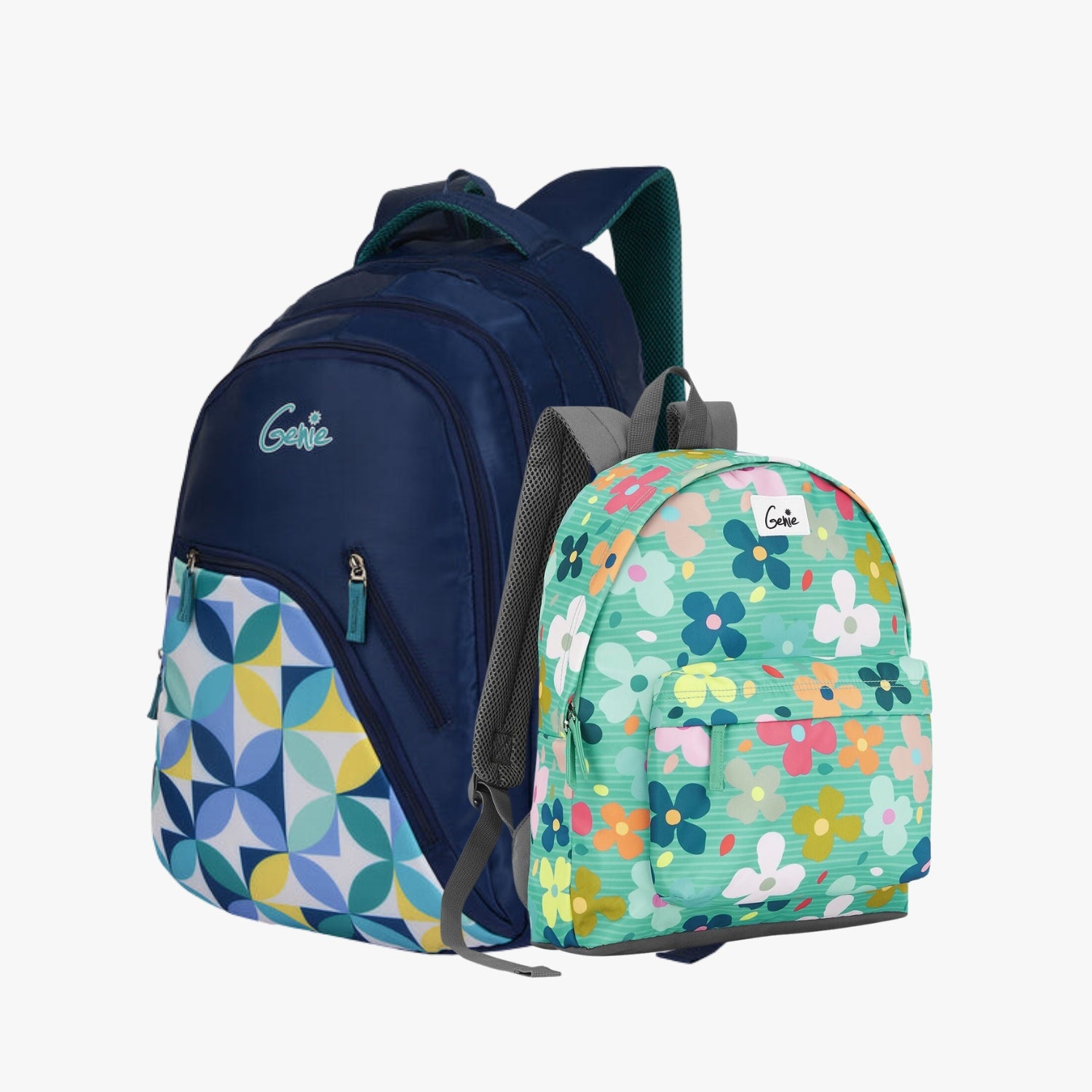 Genie School Backpack and Casual Backpack Combo
