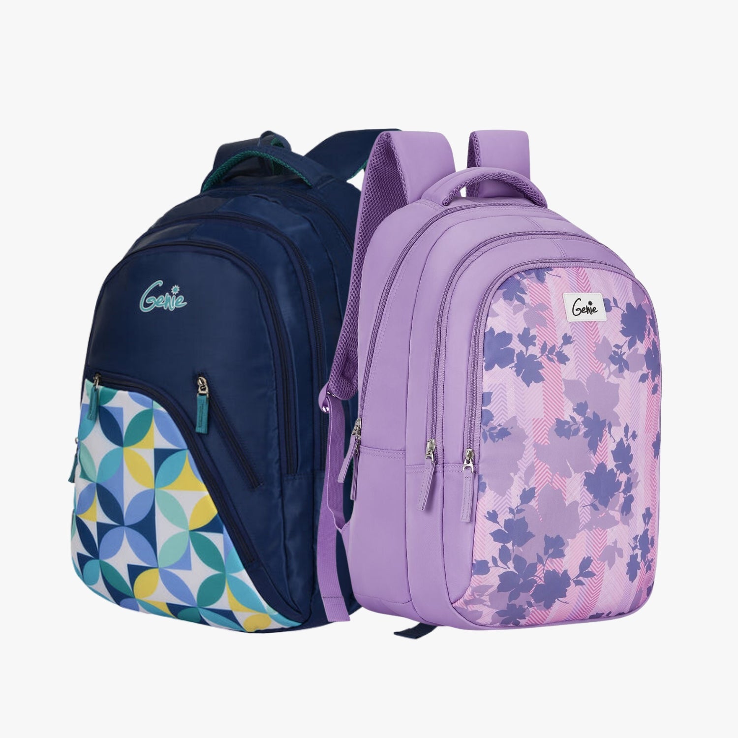 Genie School Backpack and Laptop Backpack Combo