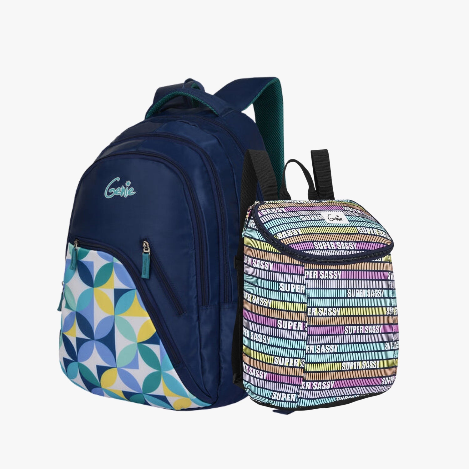 Genie School Backpack and Daypack Combo