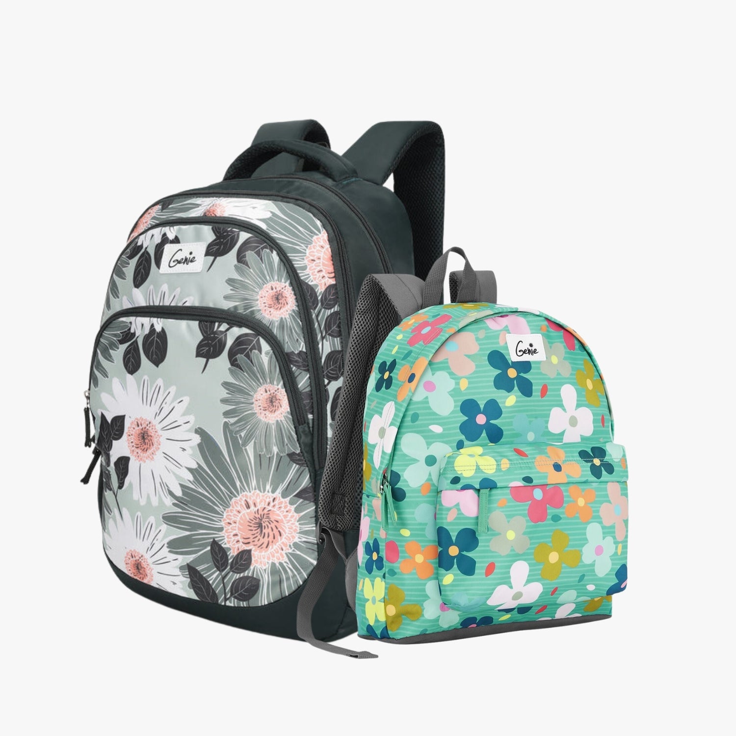 Genie School Backpack and Casual Backpack Combo