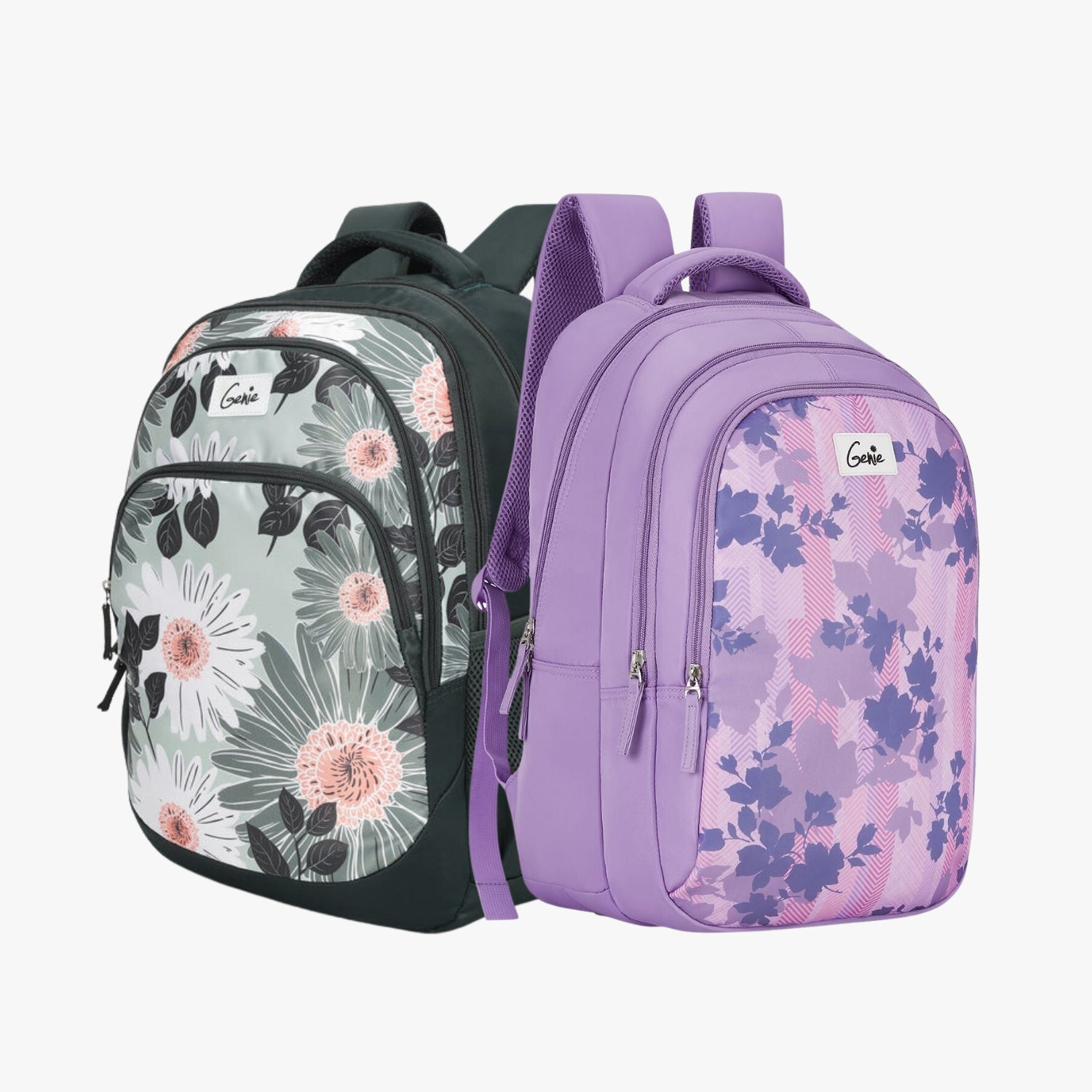Genie School Backpack and Laptop Backpack Combo