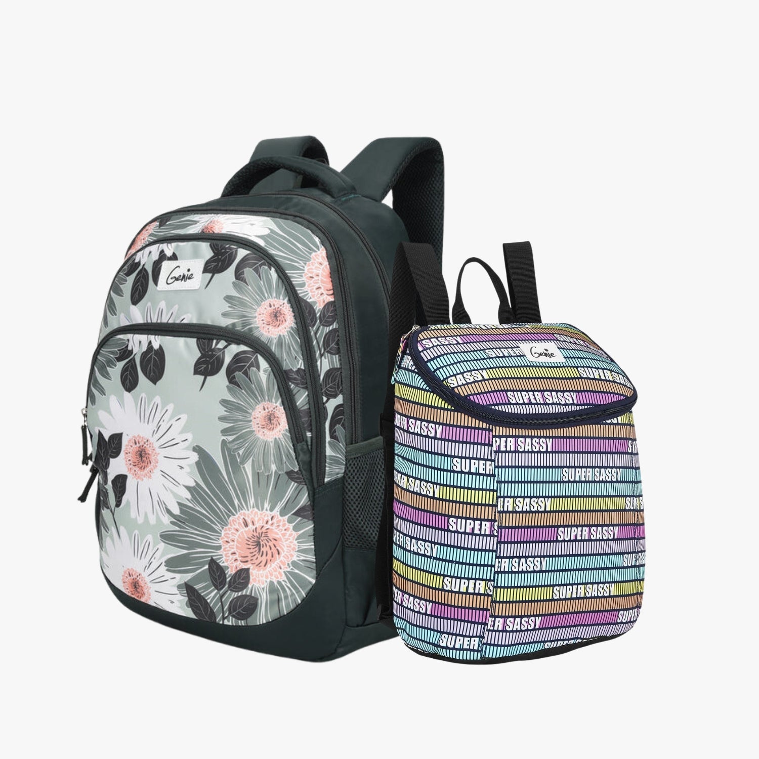Genie School Backpack and Daypack Combo