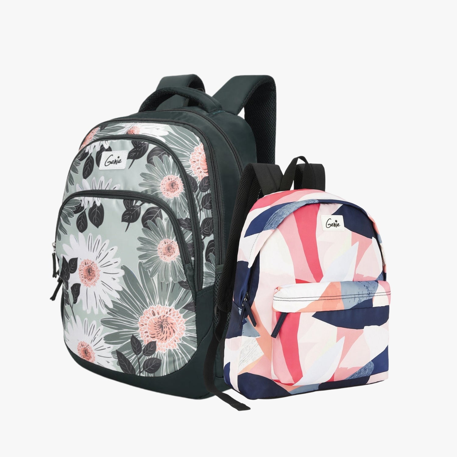 Genie School Backpack and Casual Backpack Combo