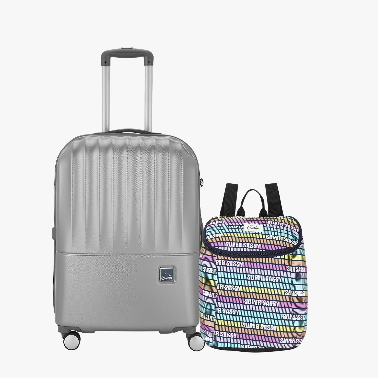 Buy Genie Hard Trolley Bag and Daypack Combo Online