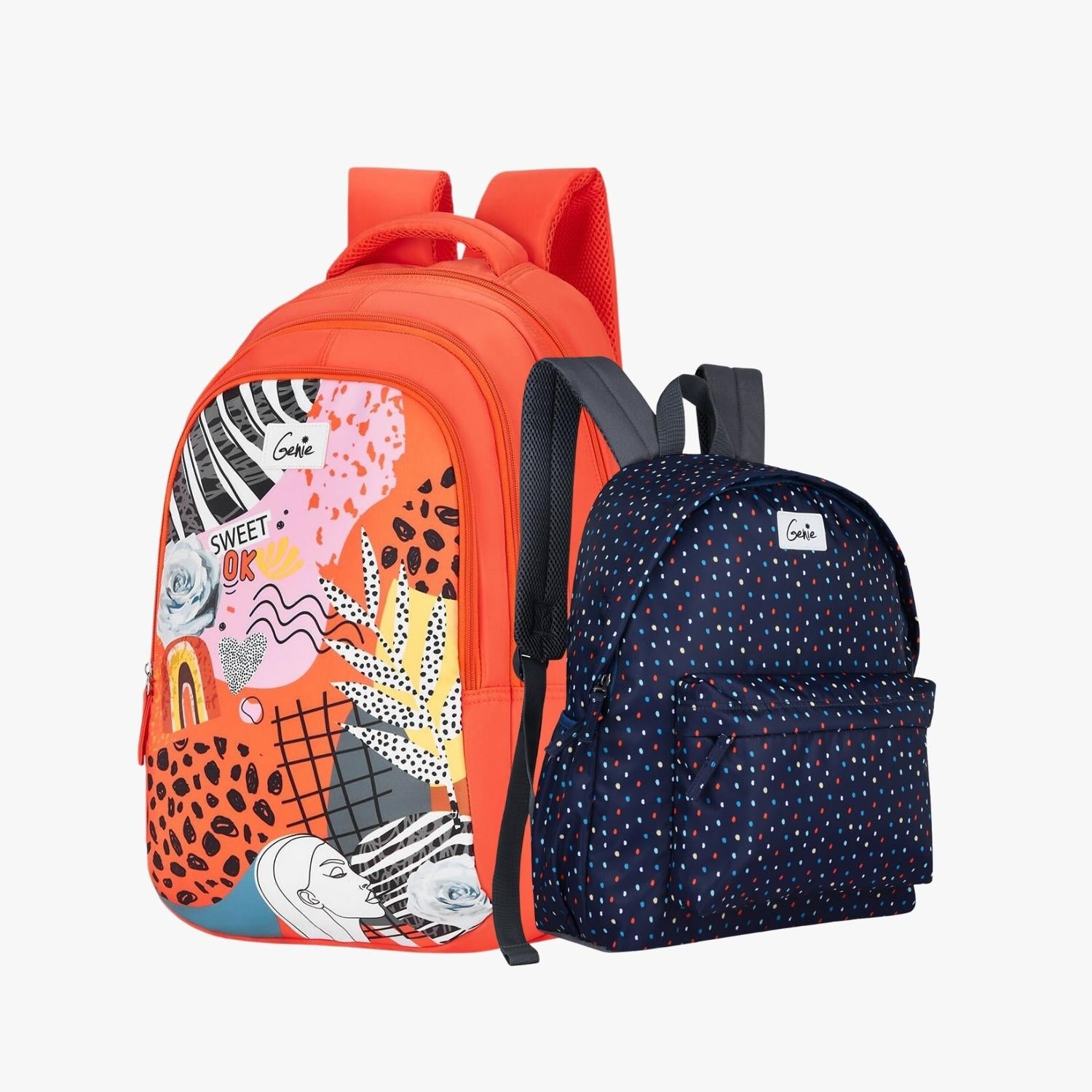 Genie Laptop Backpack and Casual Backpack Combo