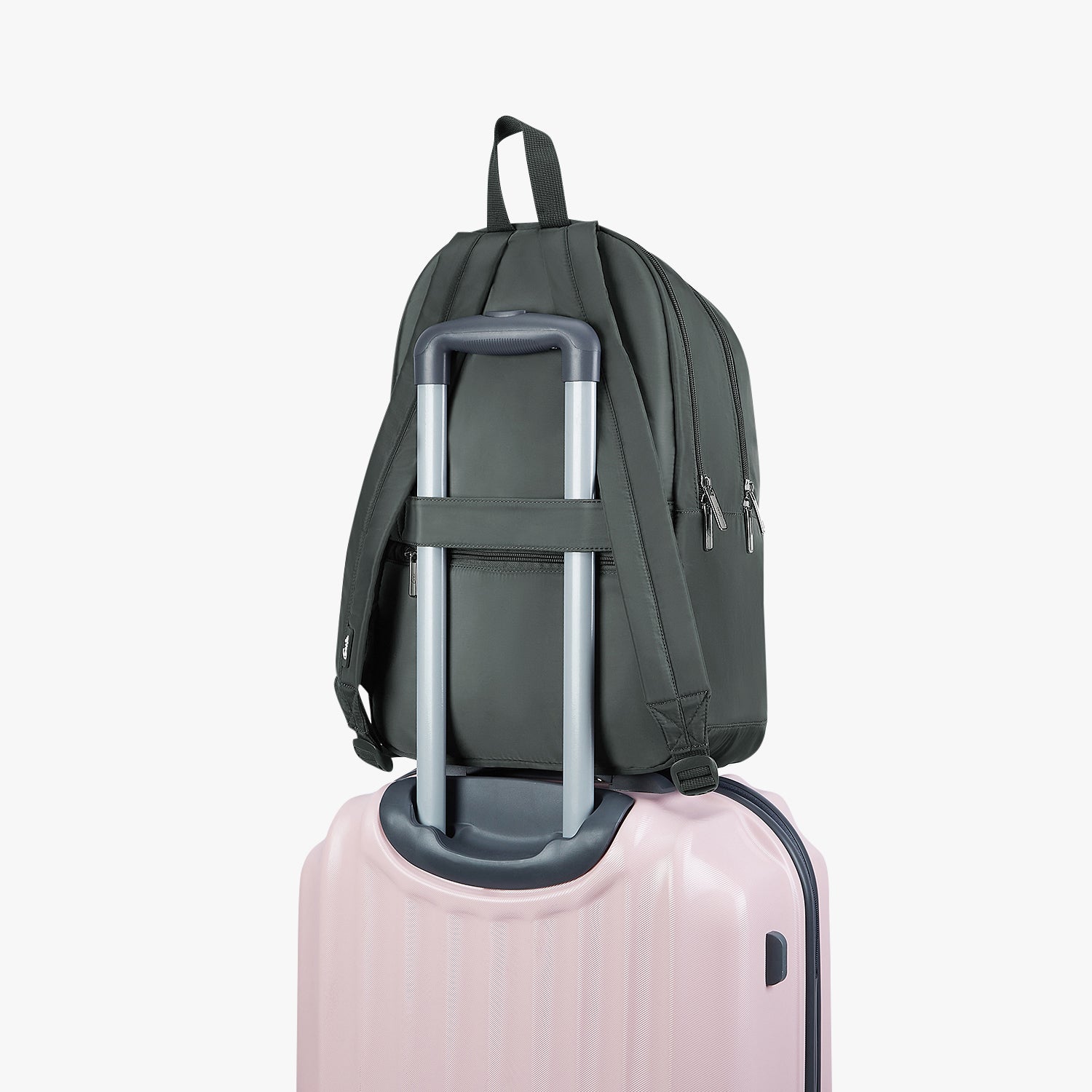 Ashlyn 21L Grey College Backpack With Laptop Sleeve