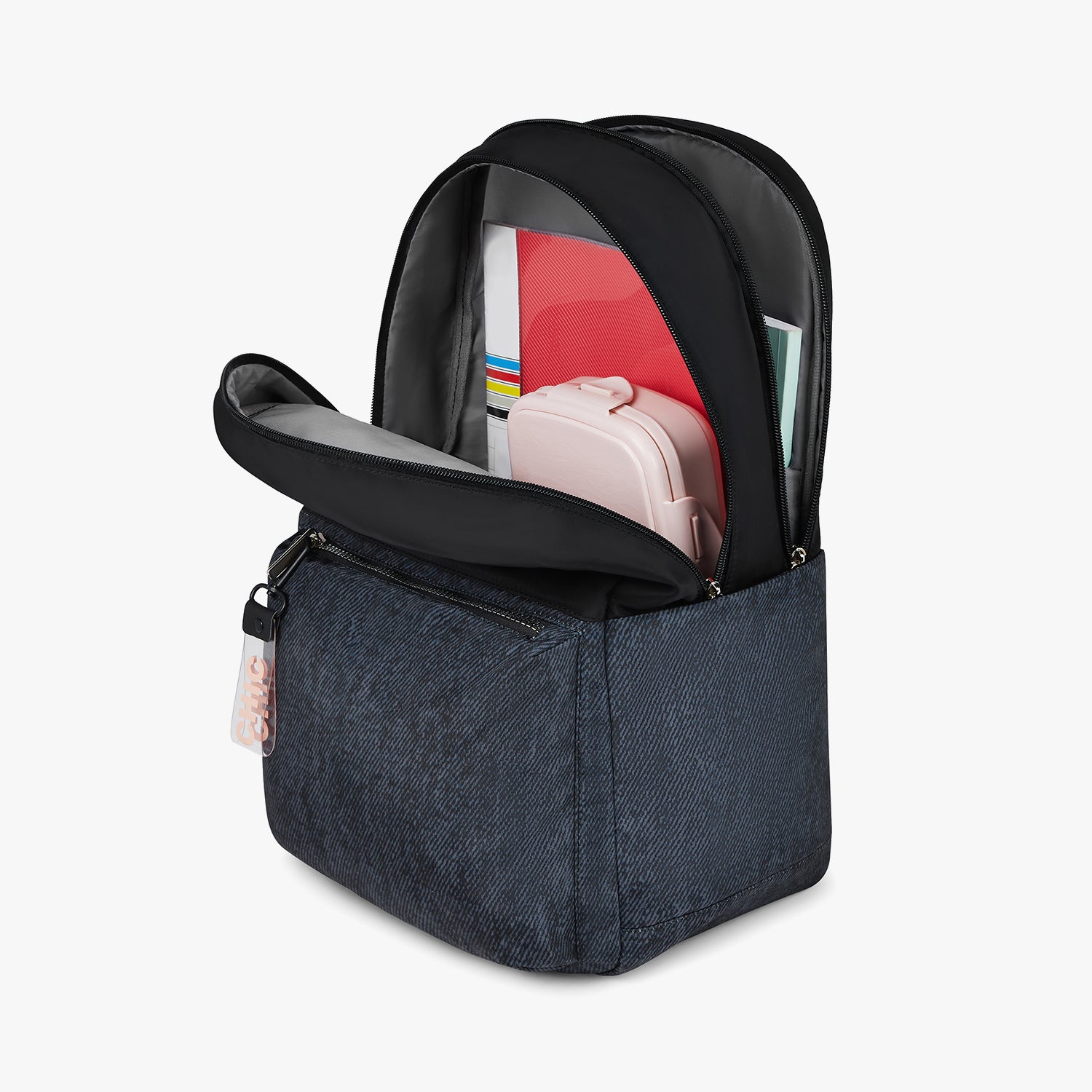 Ebony 21L Charcoal Black College Backpack With Laptop Sleeve