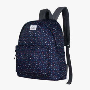Genie Dottie 18L Navy Blue Casual Backpack With Easy Access Pockets
