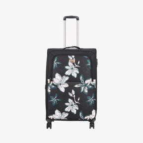 Genie Lily Black Trolley Bag With Dual Wheels & Fixed Combination Lock