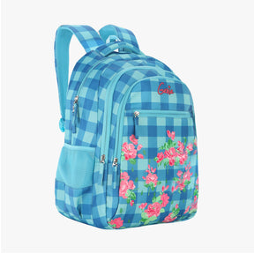 Genie Primrose 36L Blue School Backpack With Easy Access Pockets