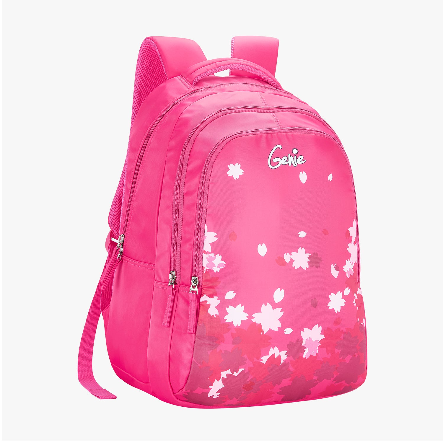 Genie Zinnia 36L Pink School Backpack With Premium Fabric