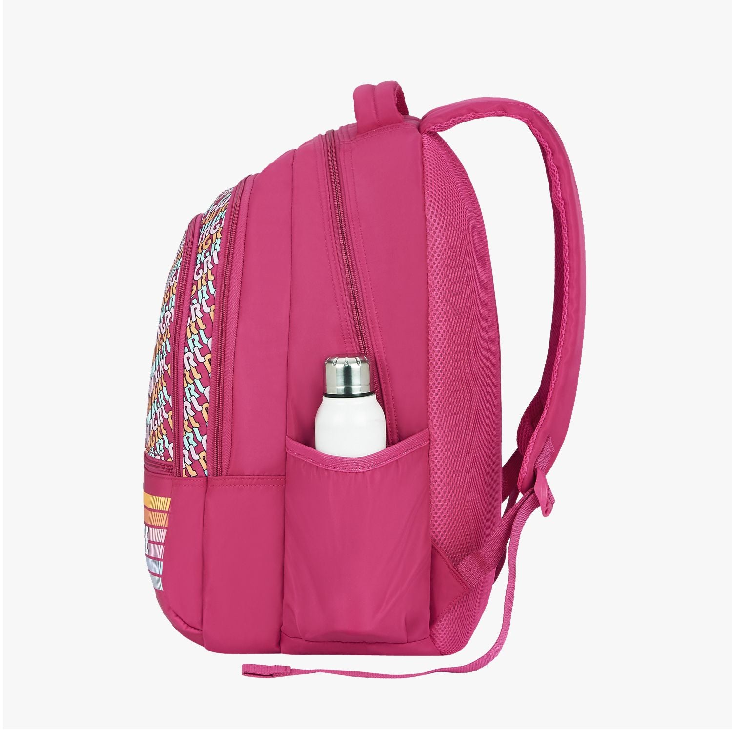 Genie Girl Power 36L Pink Laptop Backpack With Laptop Sleeve