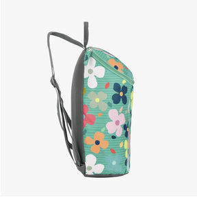 Genie Flower Power 13.5L Green Small Backpack Made With Premium Fabric