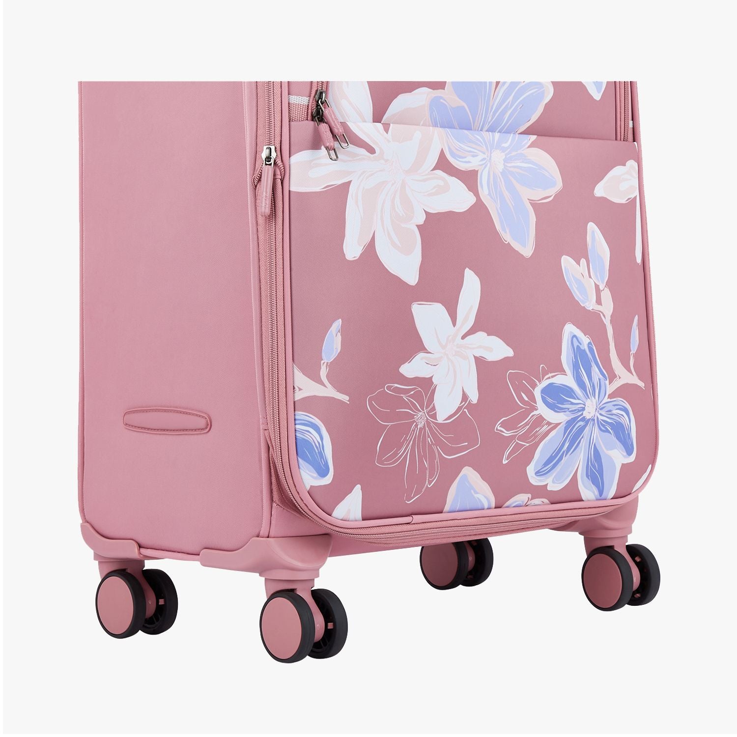 Genie Lily Pink Trolley Bag With Dual Wheels & Fixed Combination Lock