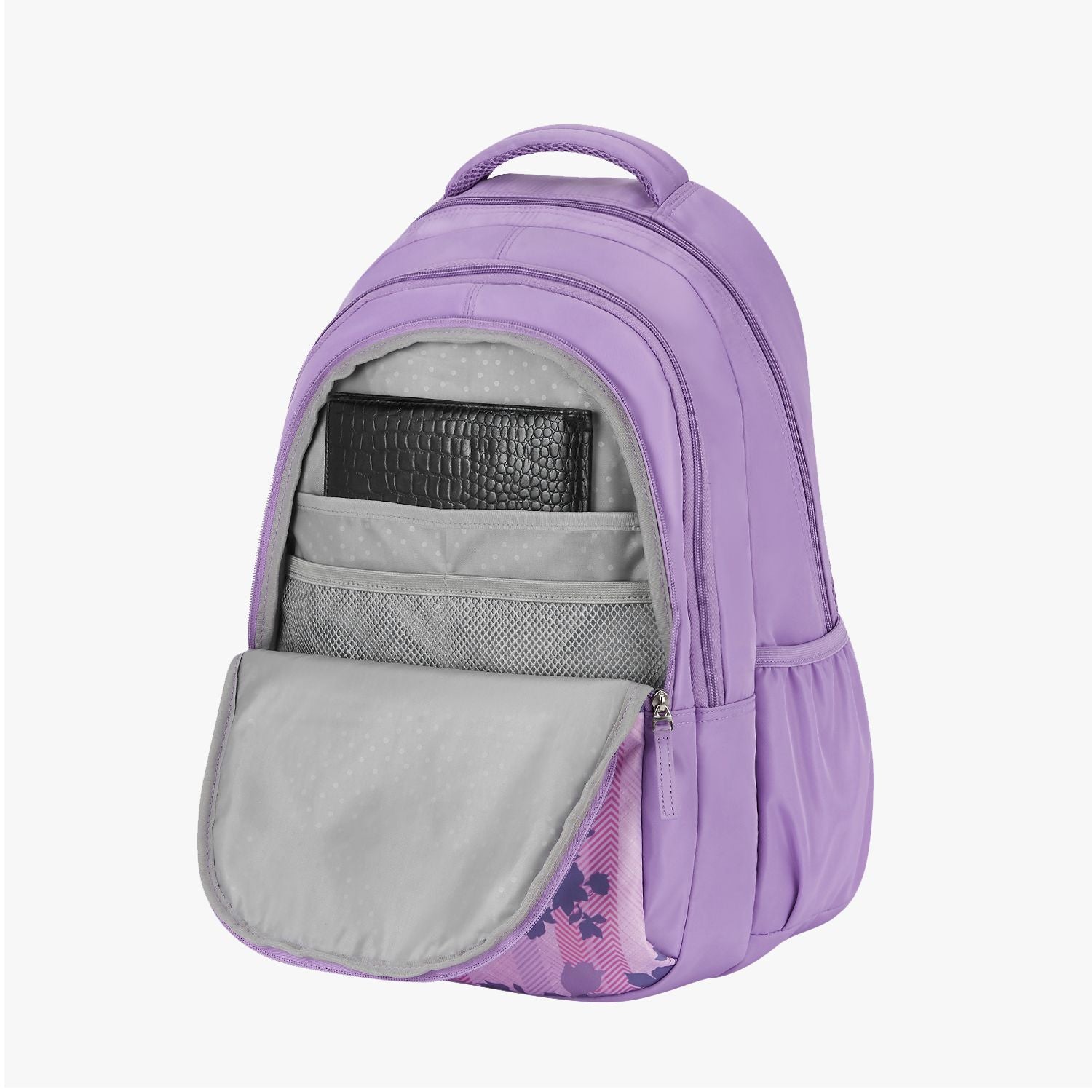 Genie Quinn 36L Purple Laptop Backpack With Laptop Sleeve
