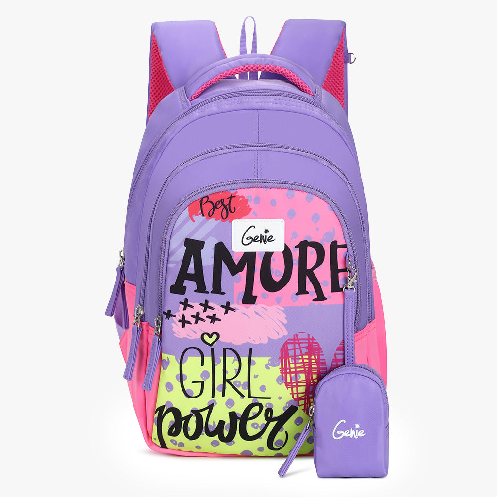 Genie Amore 20L Purple Kids Backpack