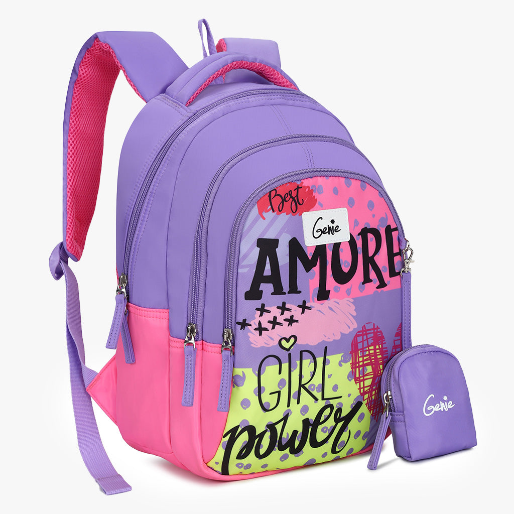 Genie Amore 20L Purple Kids Backpack