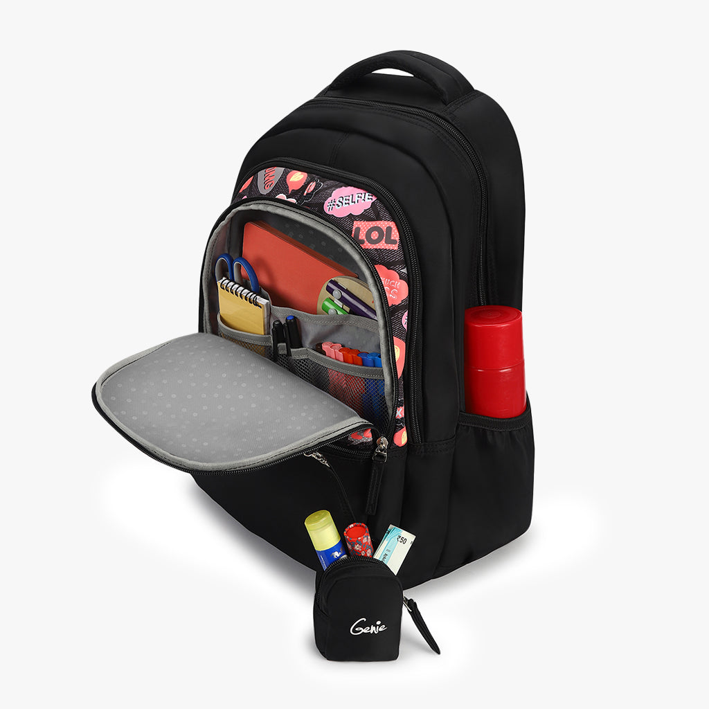 Genie BFF 36L Black Laptop Backpack