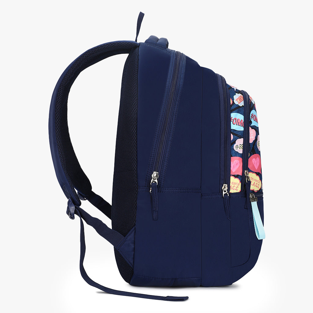 Genie BFF 36L Blue Laptop Backpack With Laptop Sleeve