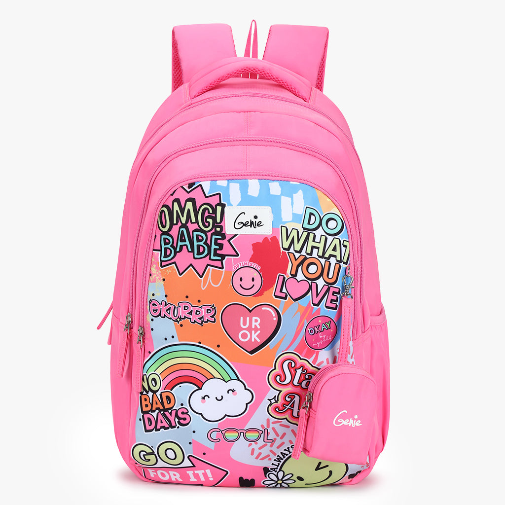 Genie Cool 36L Pink School Backpack